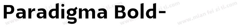 Paradigma Bold字体转换